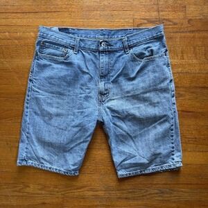 Levi's 505 Denim Shorts Light Wash Casual Everyday Wear Mens Size 38